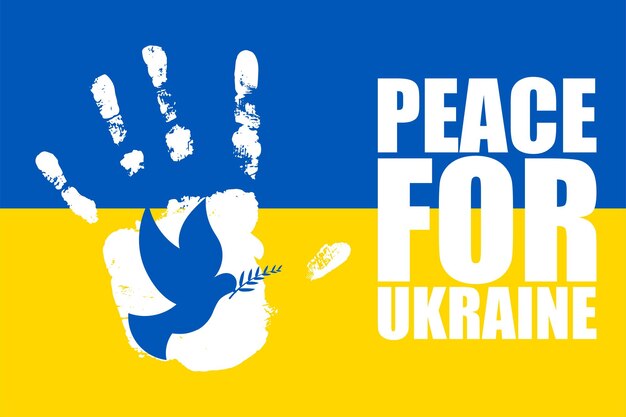 peace for ukraine banner
